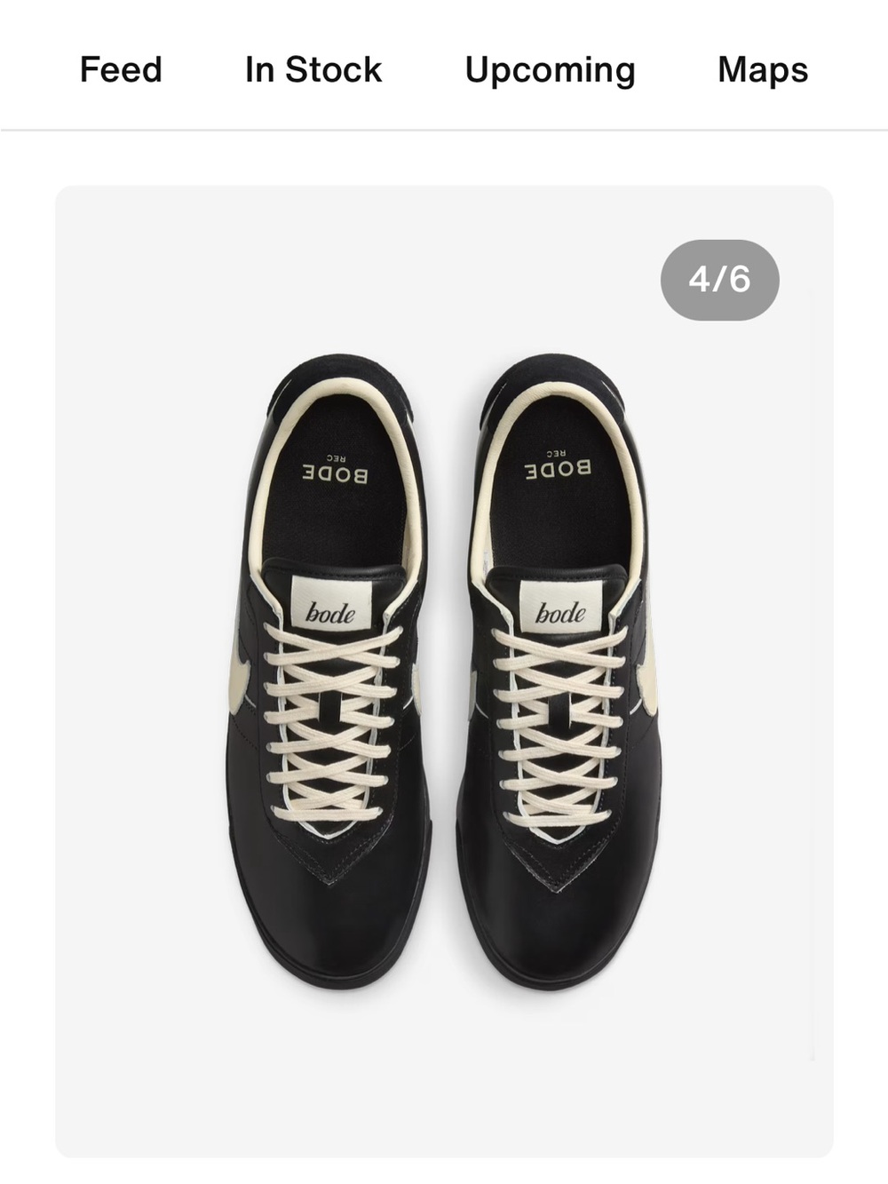 Nike Men's Black Sneakers with Cream Accents